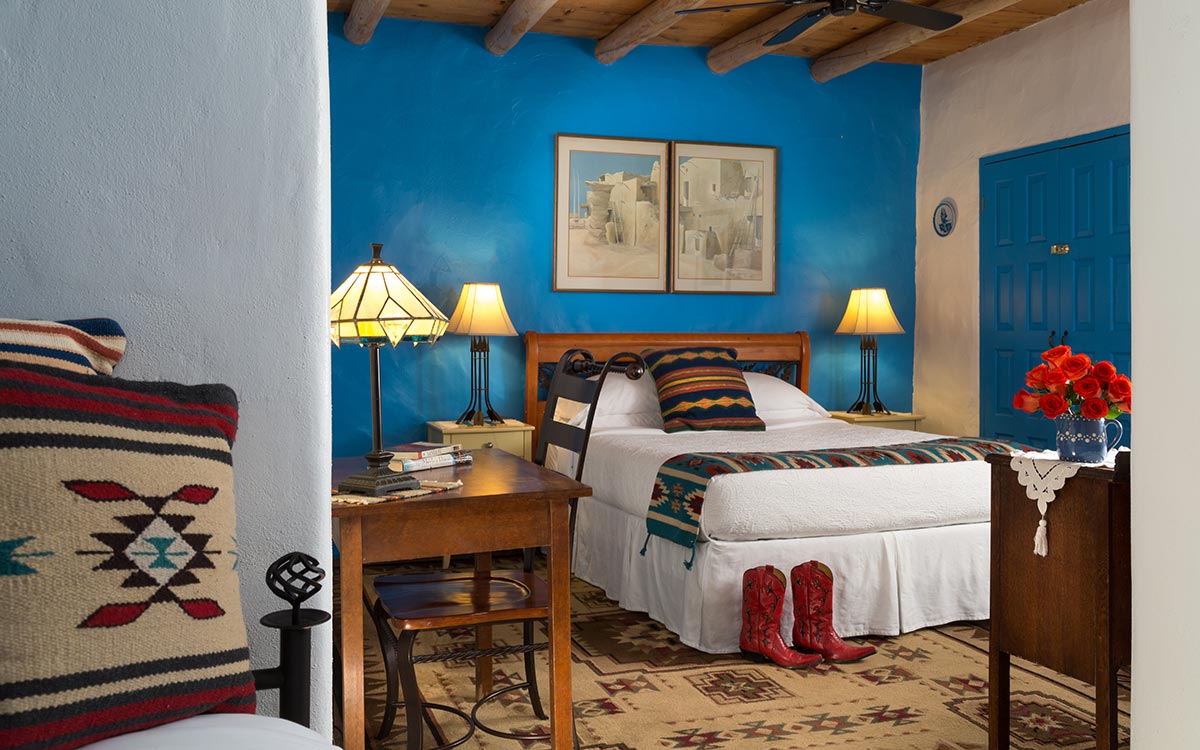 The Perfect Guest room in which to relax and unwind near Ojo Caliente Mineral Hot Springs