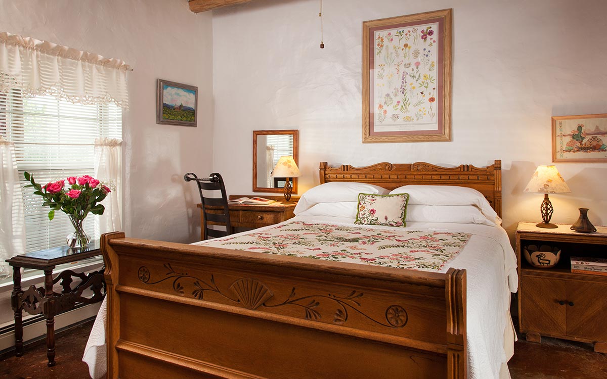 Our guest rooms provide the perfect respite for relaxation after exploring places like Bandelier National Monument in Northern New Mexico