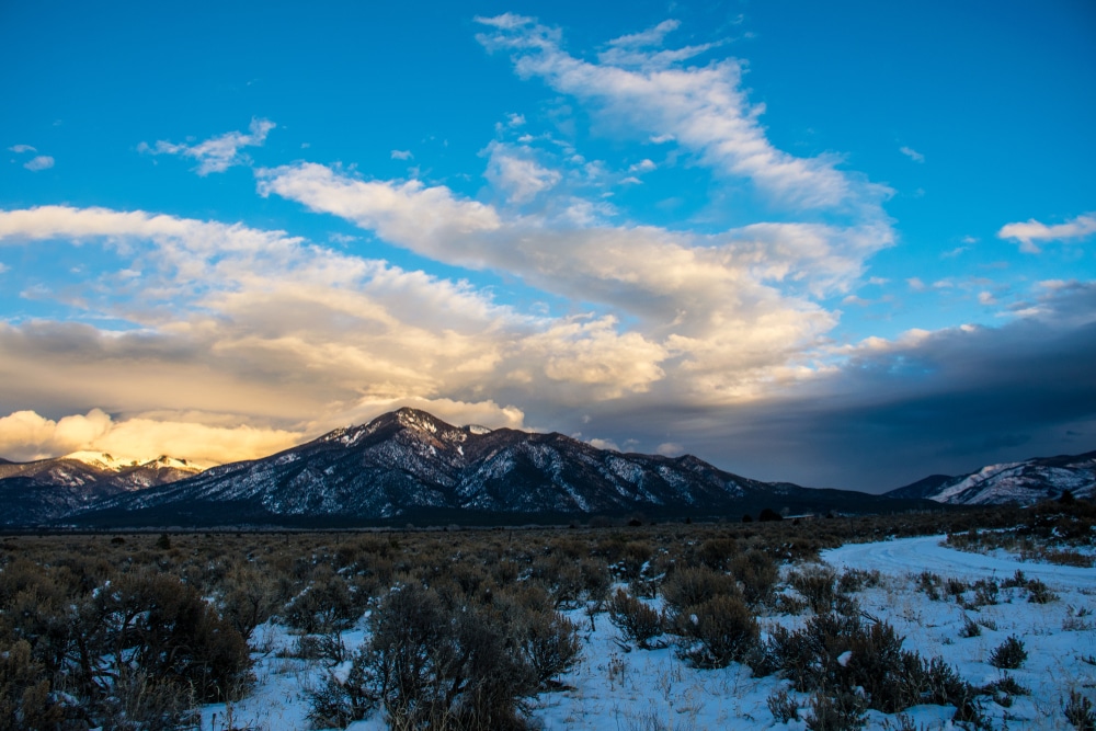 Beautiful winter landscapes of northern New Mexico, that you'll enjoy during your romantic getaways in New Mexico this winter