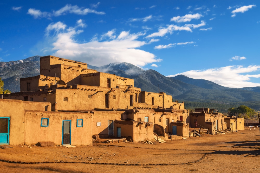 Exterior of the Taos Pueblo, one of the best things to do in New Mexico in 2023