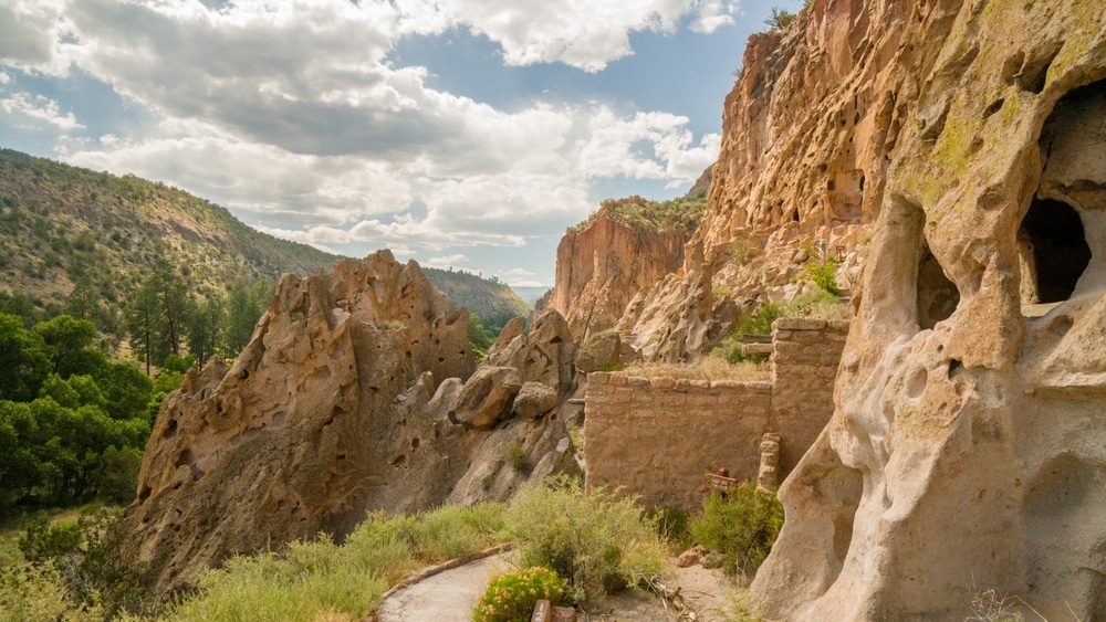 Find the best time to visit New Mexico, and then make sure to visit placesl like the Bandelier National Monument. The cliff dwellings, pictured here, are one of the best things to do in New Mexico