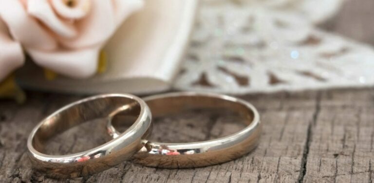 CLoseup of rings during a New Mexico Elopement Ceremony at our Chimayo Bed and Breakfast