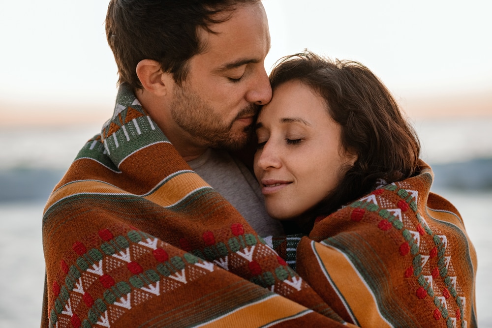 A young couple enjoys their New Mexico honeymoon at Casa Escondida.